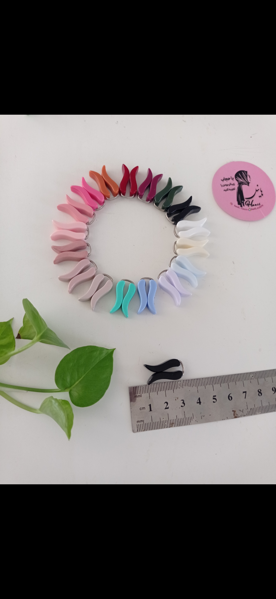 گیره روسری پلاستیکی مدل لاله